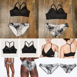 VS PINK GYM TO SWIM MINI BIKINI BOTTOMS & WRAP TOP